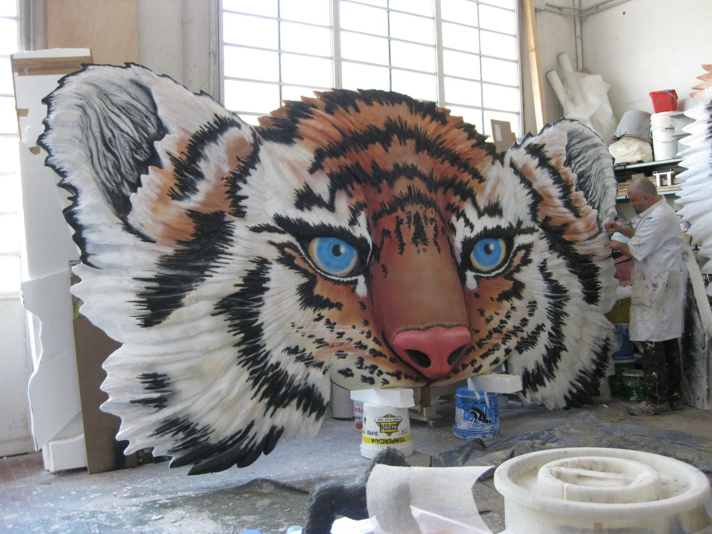 Scultura tigre in resina